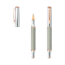 Logotipo de lujo Logotipo de oro rosa Reddomina cromada Fibra de carbono Rodillo de metal Pen Pen Pen Pen Pen para hombres y mujeres